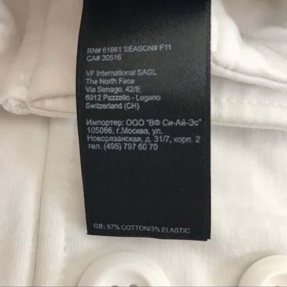 NORTH FACE Jacket Casual White Full Button Closure Hooded Outdoor Women's XS - Picture 5 of 7